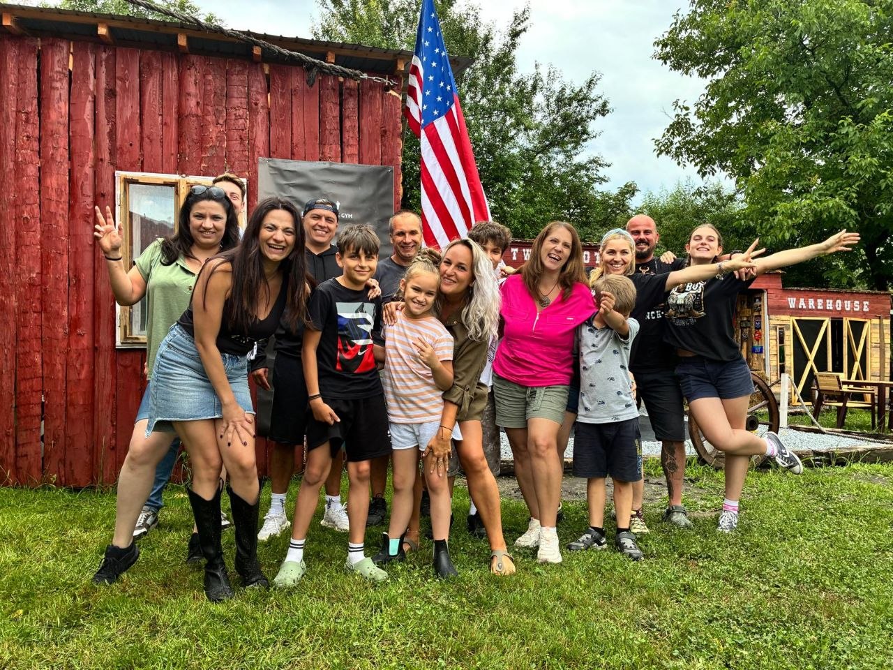 Body Impulse guests smiling together at Two Boots Ranch