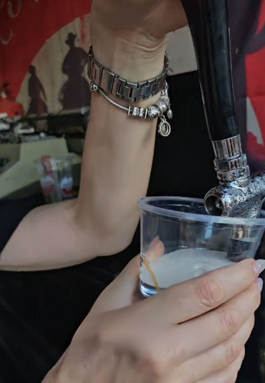 Cold drinks served at Two Boots Ranch